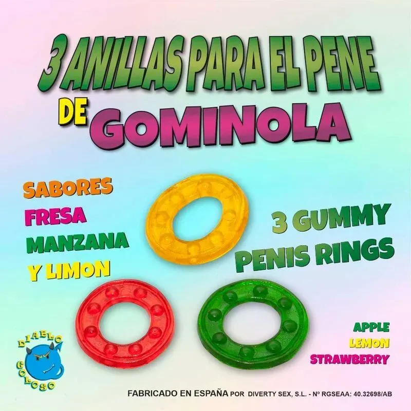 Set 3 Anillos Gominola – Juegos Comestibles