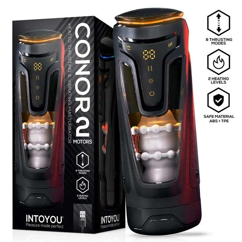 Conor Masturbador Masculino con Thrusting, Vibración y Calor – Vibradores