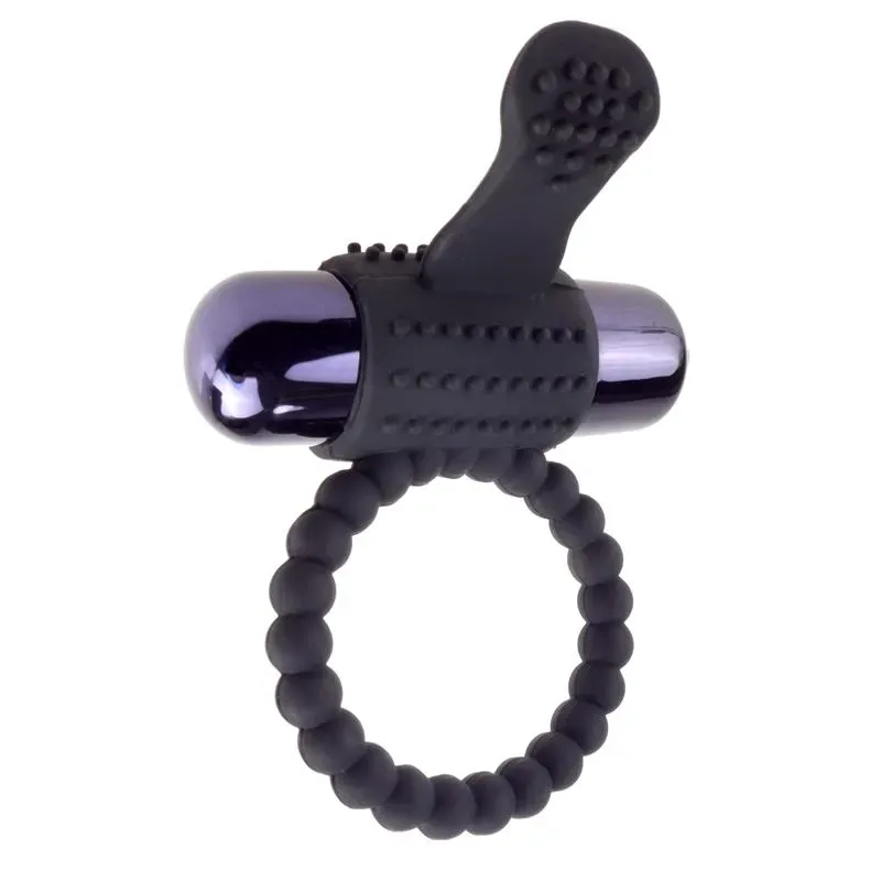 Fantasy C-Ringz Super Anillo Vibrador de Silicona Negro – Anillos Pene