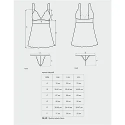 Imperia Babydoll y Tanga Color Negro