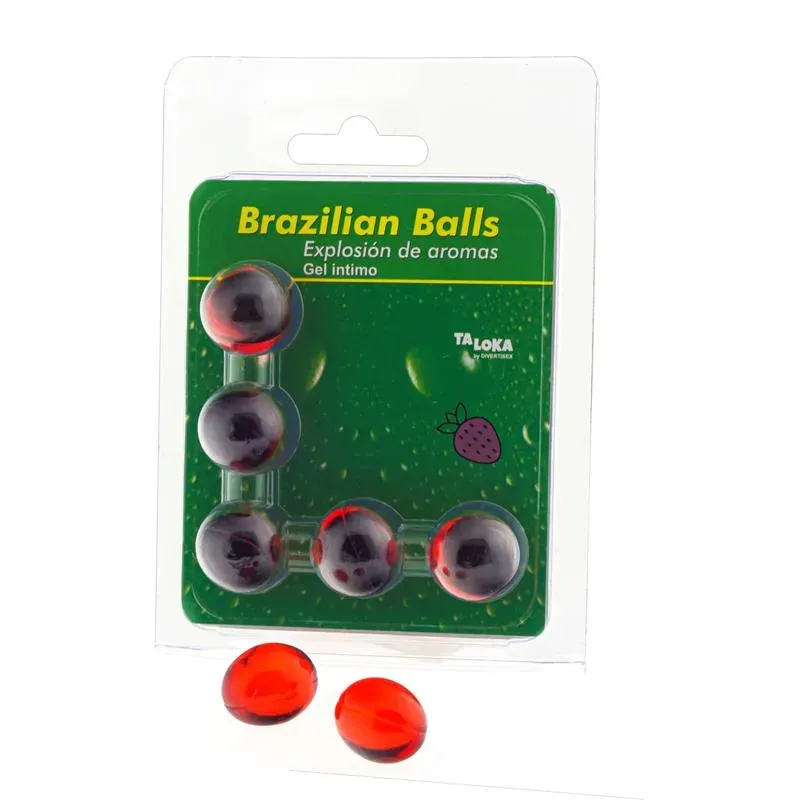 Set 5 Brazilian Balls Explosion de Aroma Fresa – Para el Baño