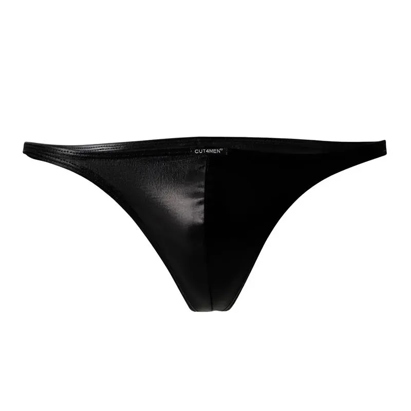 C4M11 Calzoncillo Estilo Brazilian Leatherette Negro – Slips, Tangas y Boxers