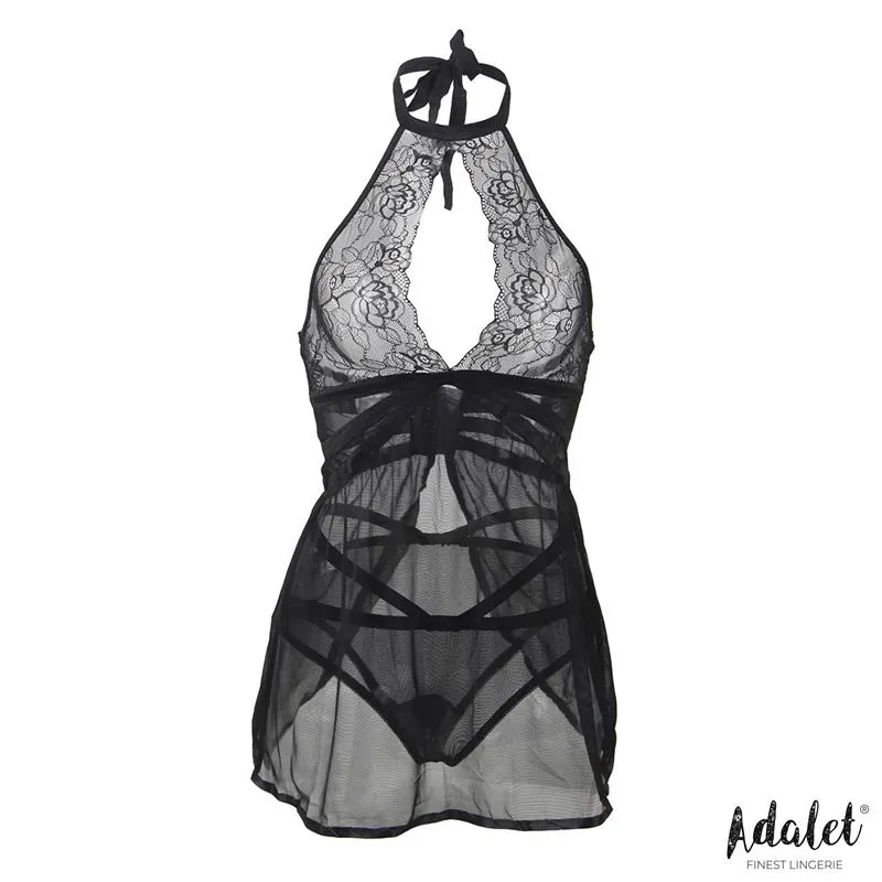 Nova Babydoll Espalda Abierta y Tanga – Babydoll/Picardías