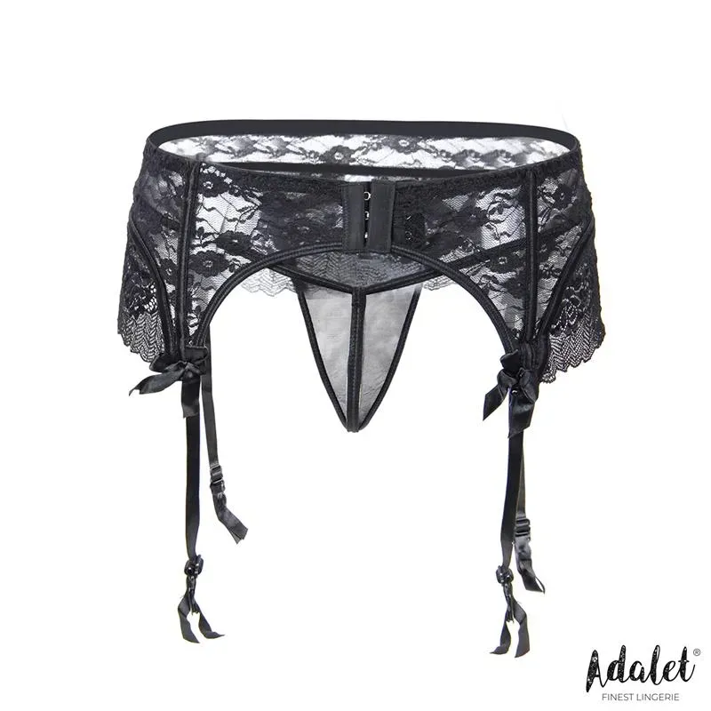 Sully Set Liguero de Encaje y Tanga – Ligueros