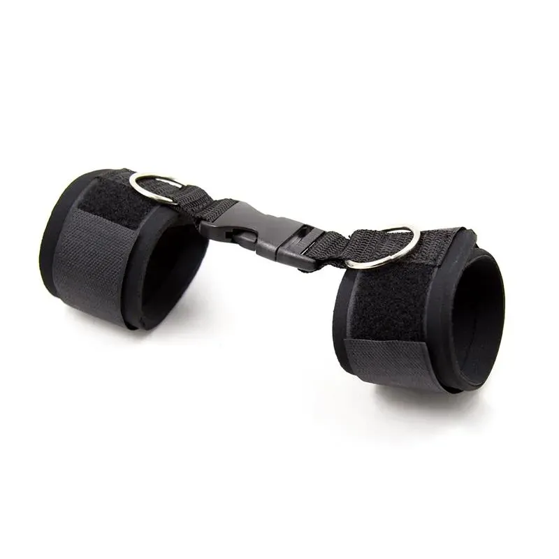 Esposas de Neopreno con Velcro Negro – Esposas y Antifaces