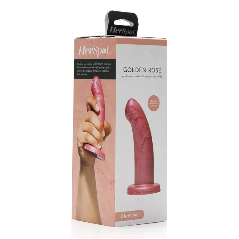 Herspot Dildo Golden Rose Talla Pequeña – Estimuladores