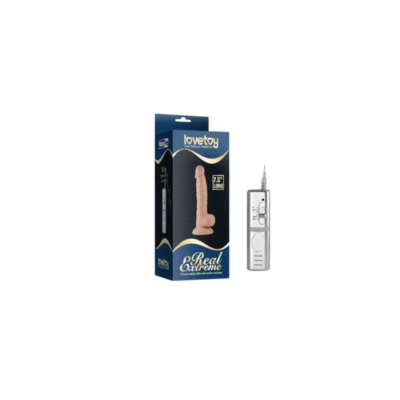 Dildo Real Extreme con Vibración 7.5 Natural – Vibradores