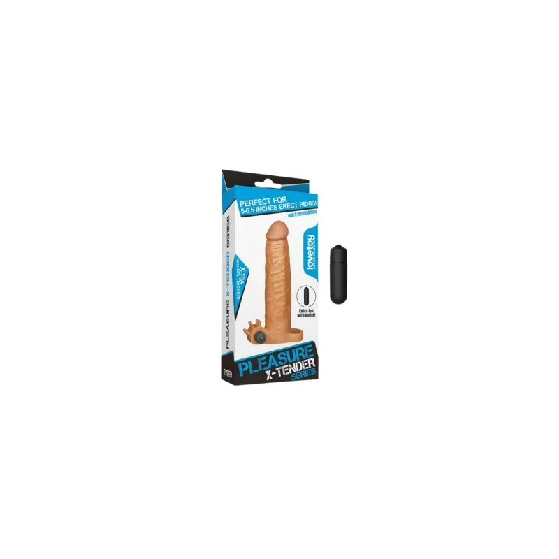 Funda para el Pene Pleasure X-Tender Marron Add 2 – Fundas Pene
