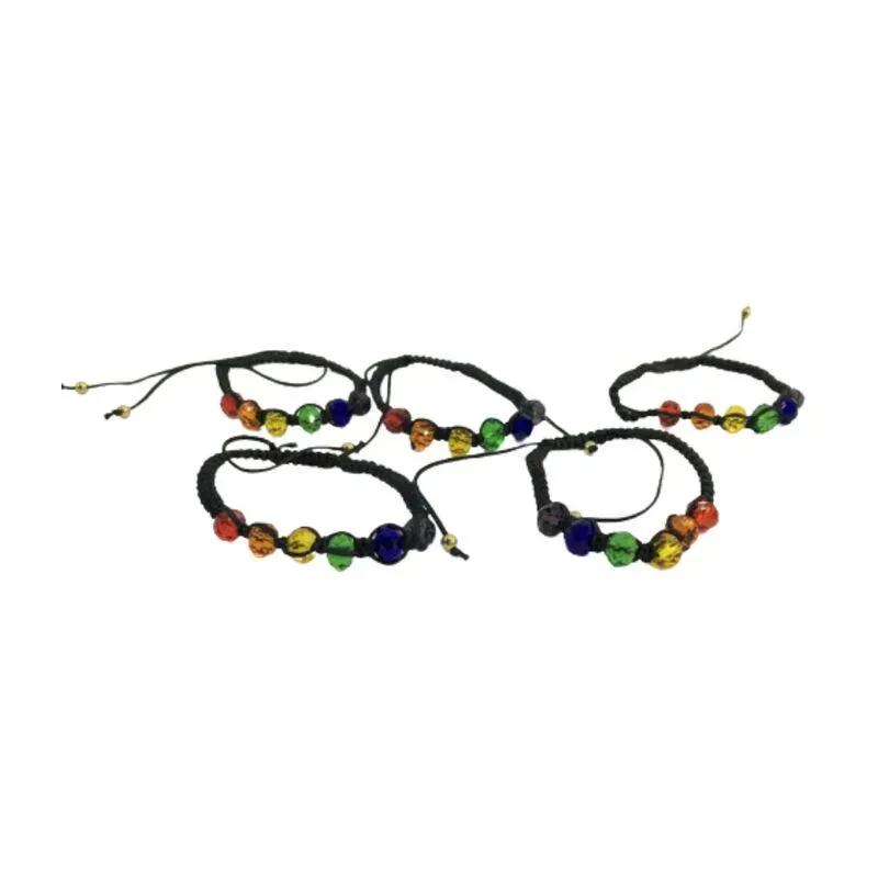 Pulsera de Bolas de Cristal Colores Bandera LGBT+ – línea LGBT+