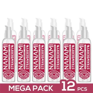 Pack de 12 Lubricante Base Agua Fresa 150 ml