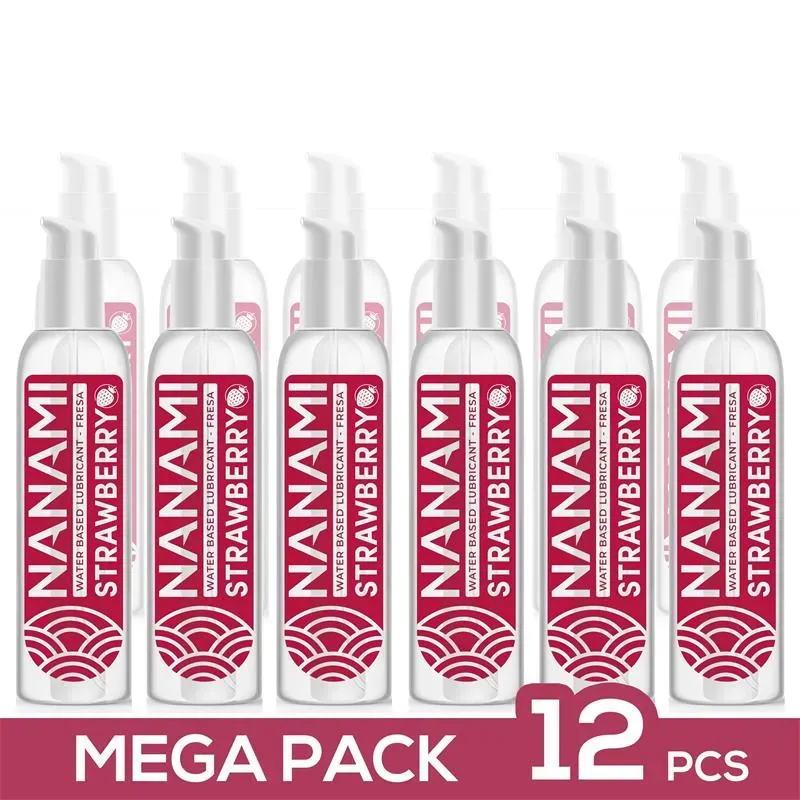 Pack de 12 Lubricante Base Agua Fresa 150 ml – Packs