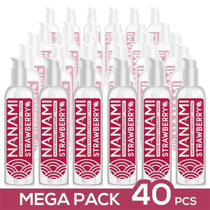 Pack de 40 Lubricante Base Agua Fresa 150 ml – Packs