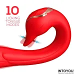 Swana Vibrador con Lengua y Ángulo Ajustable