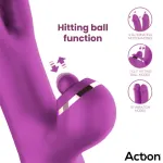 Nico Vibrador con Dildos Alternantes y Bola Percutora 4 Motores