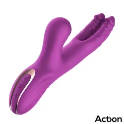 Nico Vibrador con Dildos Alternantes y Bola Percutora 4 Motores