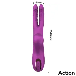 Nico Vibrador con Dildos Alternantes y Bola Percutora 4 Motores