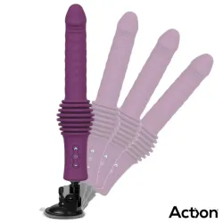 Roxer Sex Machine con Vibración, Thrusting, Efecto Calor y Control Remoto