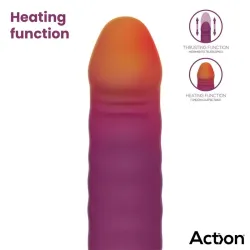 Roxer Sex Machine con Vibración, Thrusting, Efecto Calor y Control Remoto