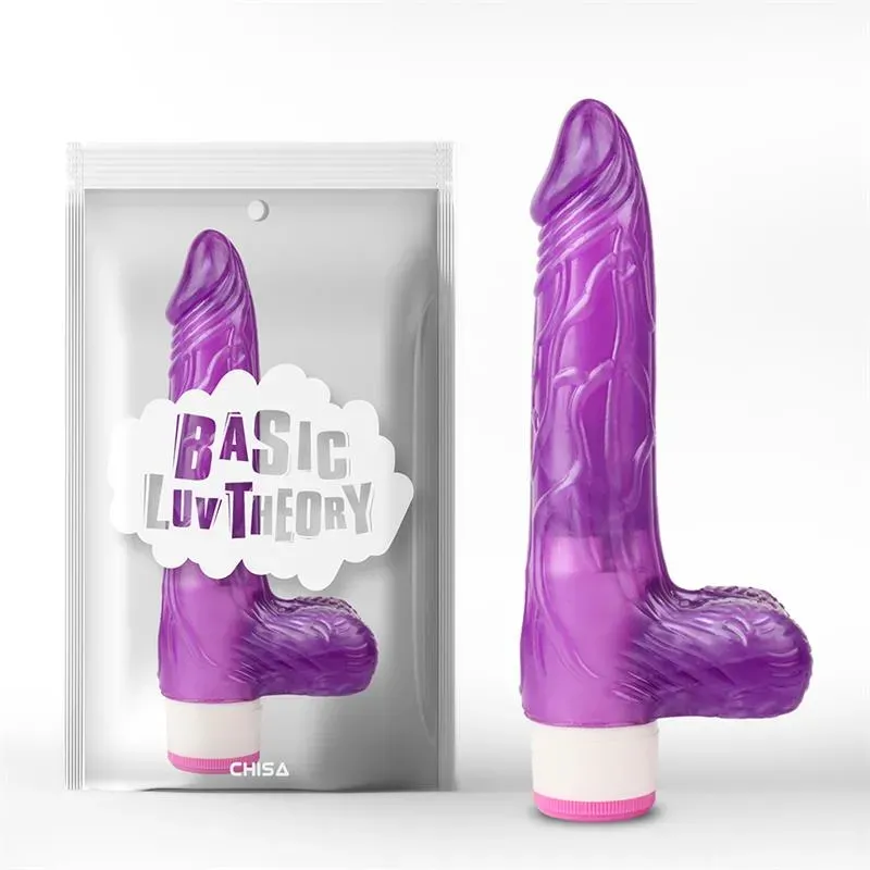 Vibrador Multi Velocidad Realista Púrpura 20cm – Vibradores