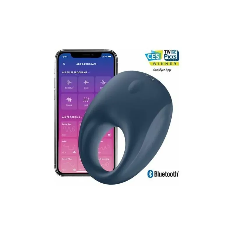 Strong One Anillo Vibrador para el Pene con APP Satisfyer Connect – Anillos Pene