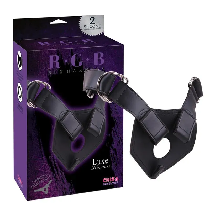Arnés Luxe Silicona Negro – Arneses