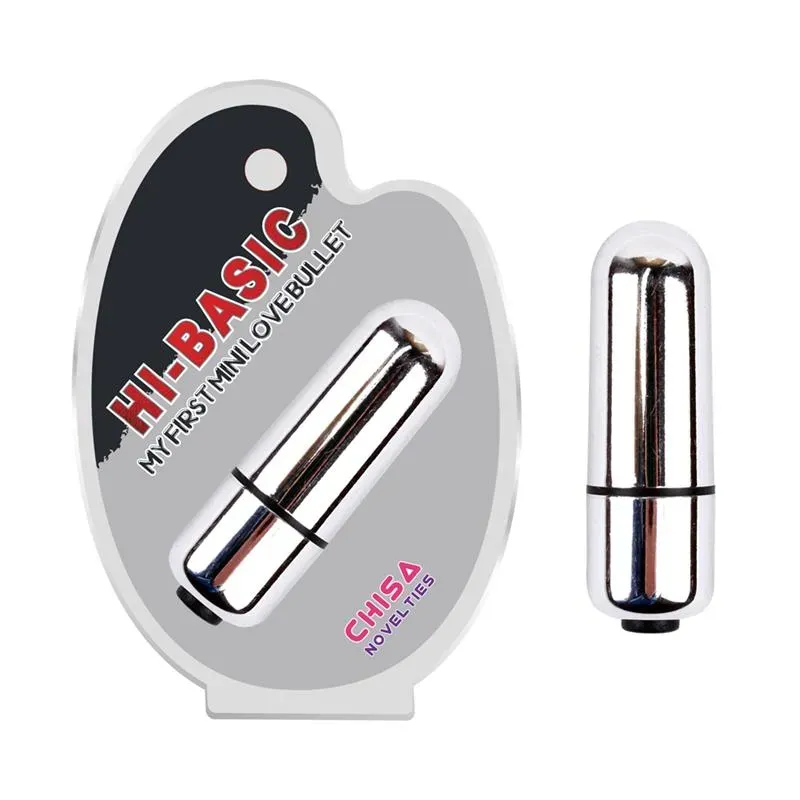 Bala Vibradora Hi-Basic 5.8 x 1.8 cm Plata – Balas Vibradoras