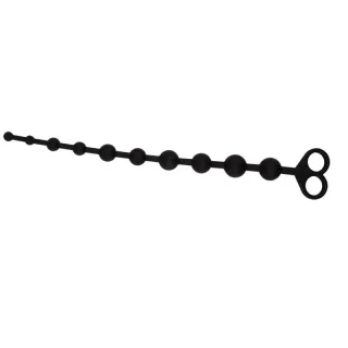 Cadena Anal 30.8 x 2.4 cm Silicona Negro