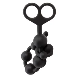 Cadena Anal 30.8 x 2.4 cm Silicona Negro