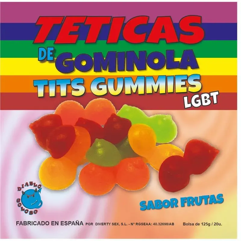 Caja de Gominolas de Pecho Sabor Frutas – Juegos Comestibles