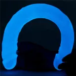 Dildo Doble Lumino 14.5 Luz Azul