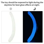 Dildo Doble Lumino 14.5 Luz Azul
