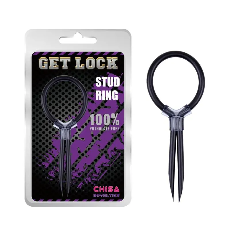 Anillo para el Pene Ajustable Stud Silicona Negro – Accesorios Pene