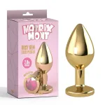 Rosy Gem Plug Anal Dorado con Joya Talla M