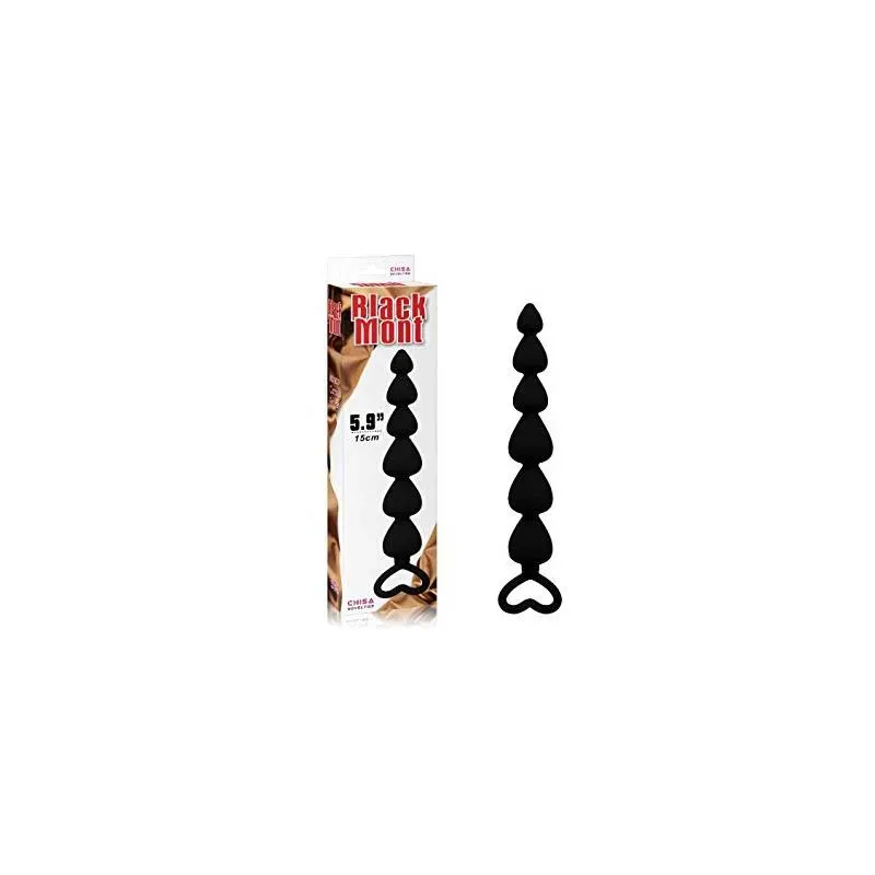 Cadena Anal Lovers 19 cm Beads Silicona Negro – Anal