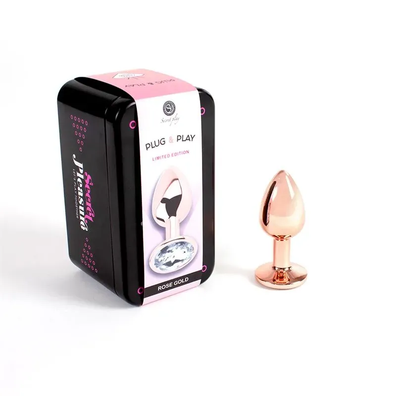 Plug Anal de Metal Rose Gold Talla S – Anal
