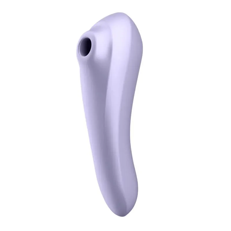 Dual Pleasure APP Vibrador y Succionador de Aire Pulsado Recargable Mauve – Succionadores Clitoris