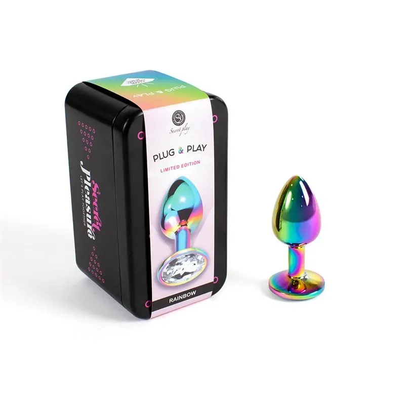 Plug Anal de Metal Rainbow Talla S – Anal