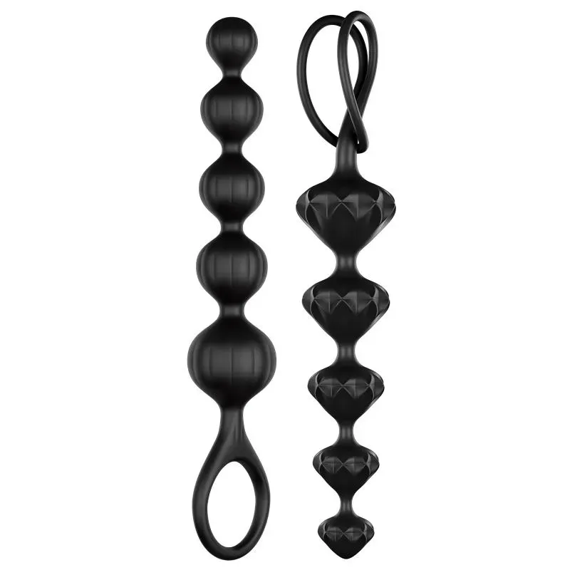 Set 2 Cadenas Anales Color Negro – Anal
