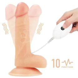 Arnés con Dildo con Vibración y Control Remoto 7.0