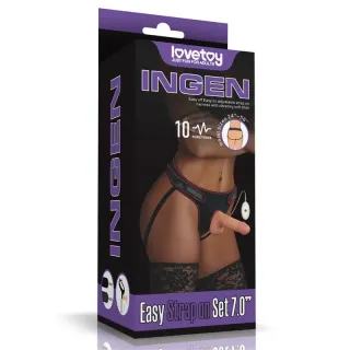 Arnés con Dildo con Vibración y Control Remoto 7.0