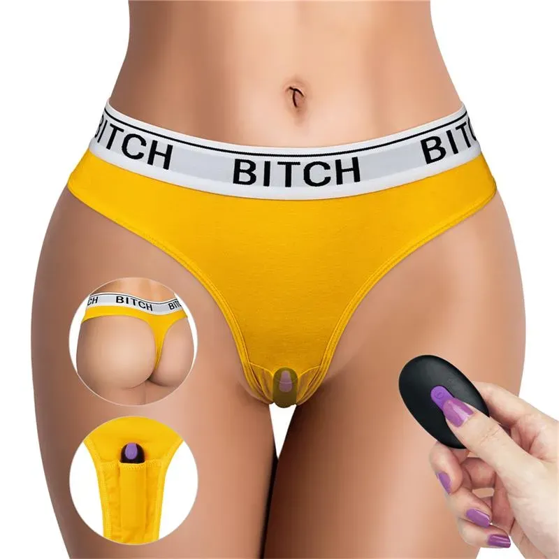 Braguita Abierta con Bala Vibradora y Control Remoto Talla M – Estimuladores