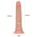 Dildo Nature 7 Silicona Líquida Natural