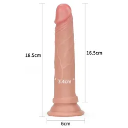 Dildo Nature 7 Silicona Líquida Natural