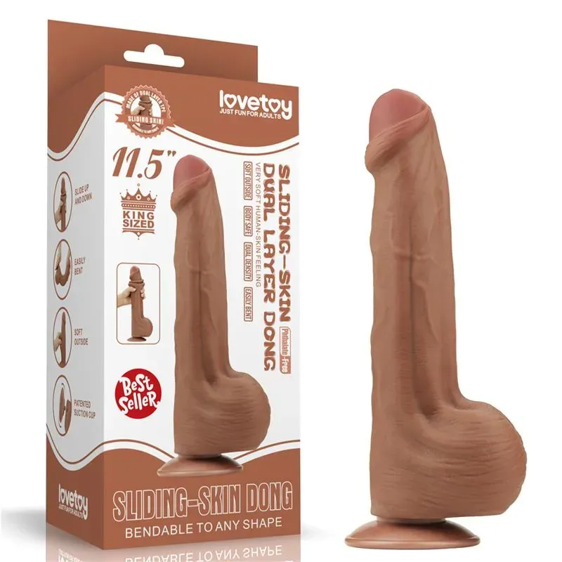 Dildo Dual Density Piel Desizante 11.5 – Dildos