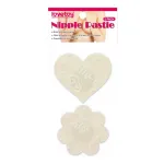 Pack Pezoneras Flor y Corazón Beige