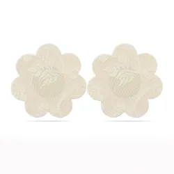 Pack Pezoneras Flor y Corazón Beige