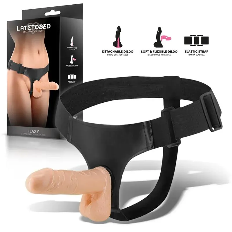 Flaxy Arnés con Dildo Flexible Desmontable – Arneses