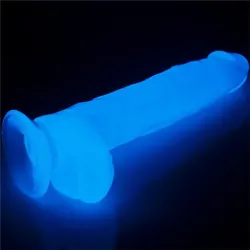 Dildo Lumino 10 Luz Azul
