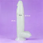 Dildo Lumino 10 Luz Azul
