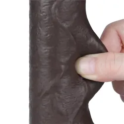 Dildo Dual Layer Piel Retractil 7